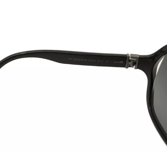 Authentic FENDI FF Logo Eyewear Sunglasses Black with case - Picture 8 of 10